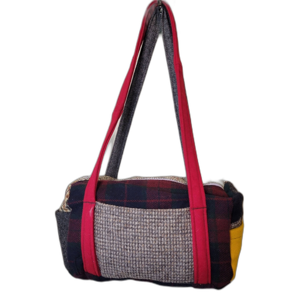 Carolyn Designs Patchwork Duffle Bag Style Purse